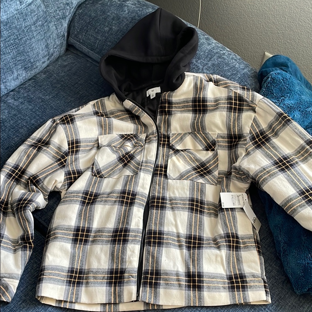 Plaid Hooded Jacket